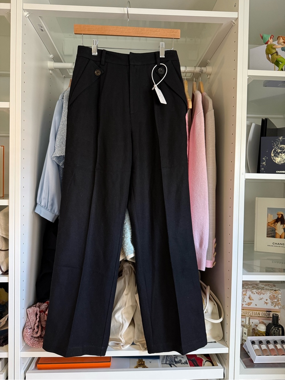 Petite Studio Black Wool Pants
